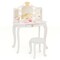 MDF and Acrylic Kids Vanity Set with Tri-Fold Mirror, LED Lights and Storage